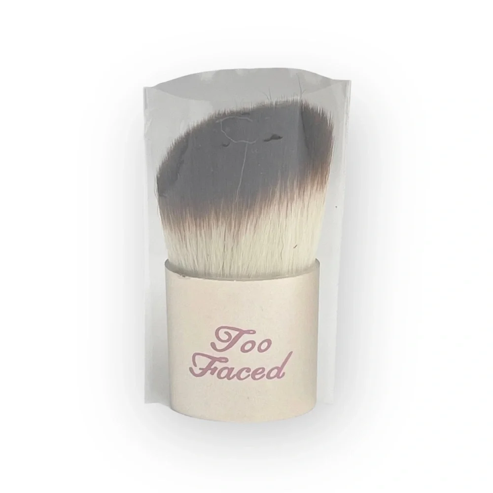 VHTF: new Too Faced ㋛ Contour Buki Teddy Bear Kabuki Powder Brush ㋛ Gold Pink ㋛